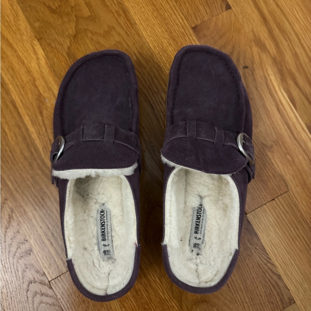 Birkenstock Purple Loafers Slip-Ons